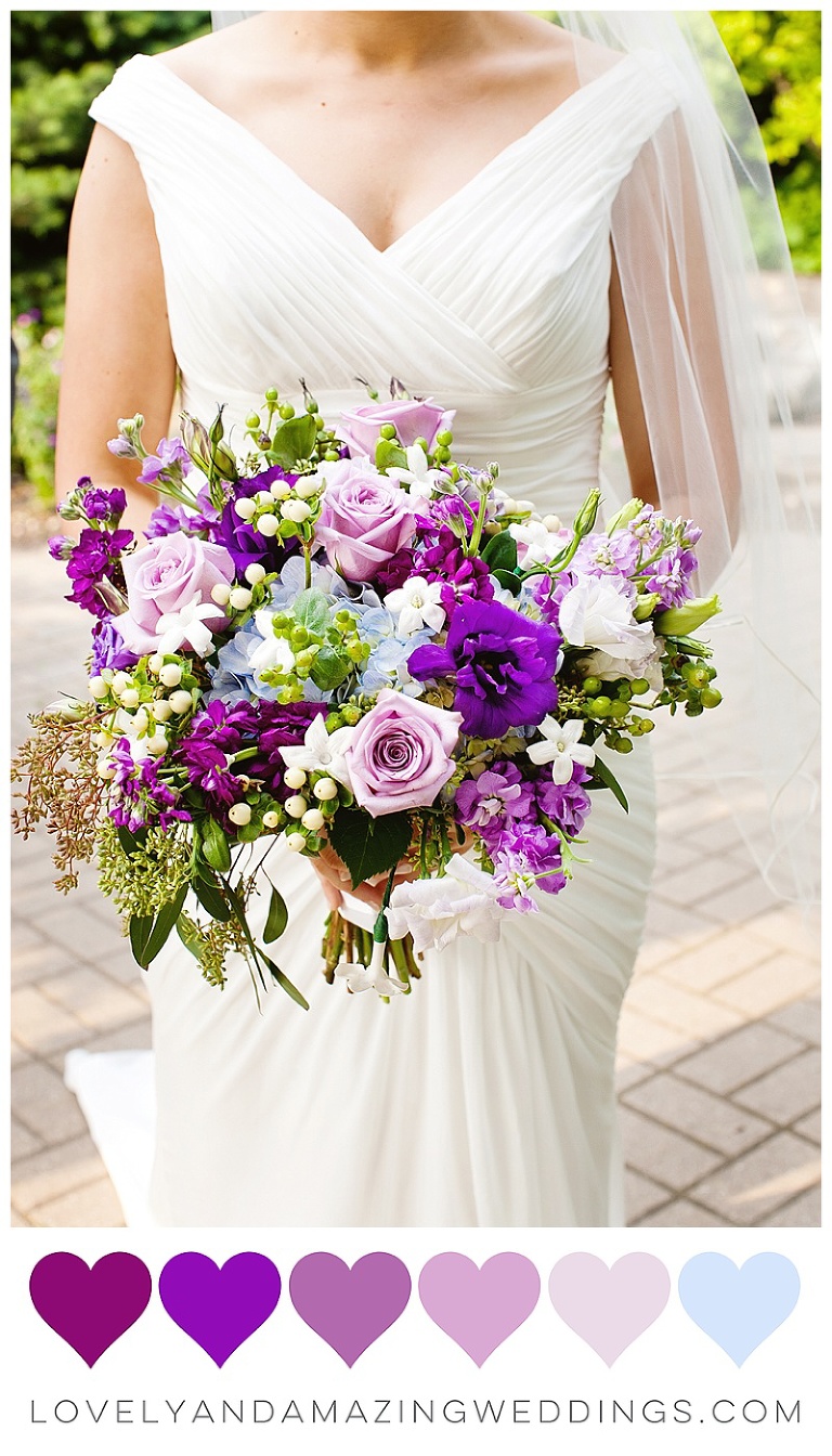 Shades of Purple with a Hint of Blue - Lovely and Amazing Weddings